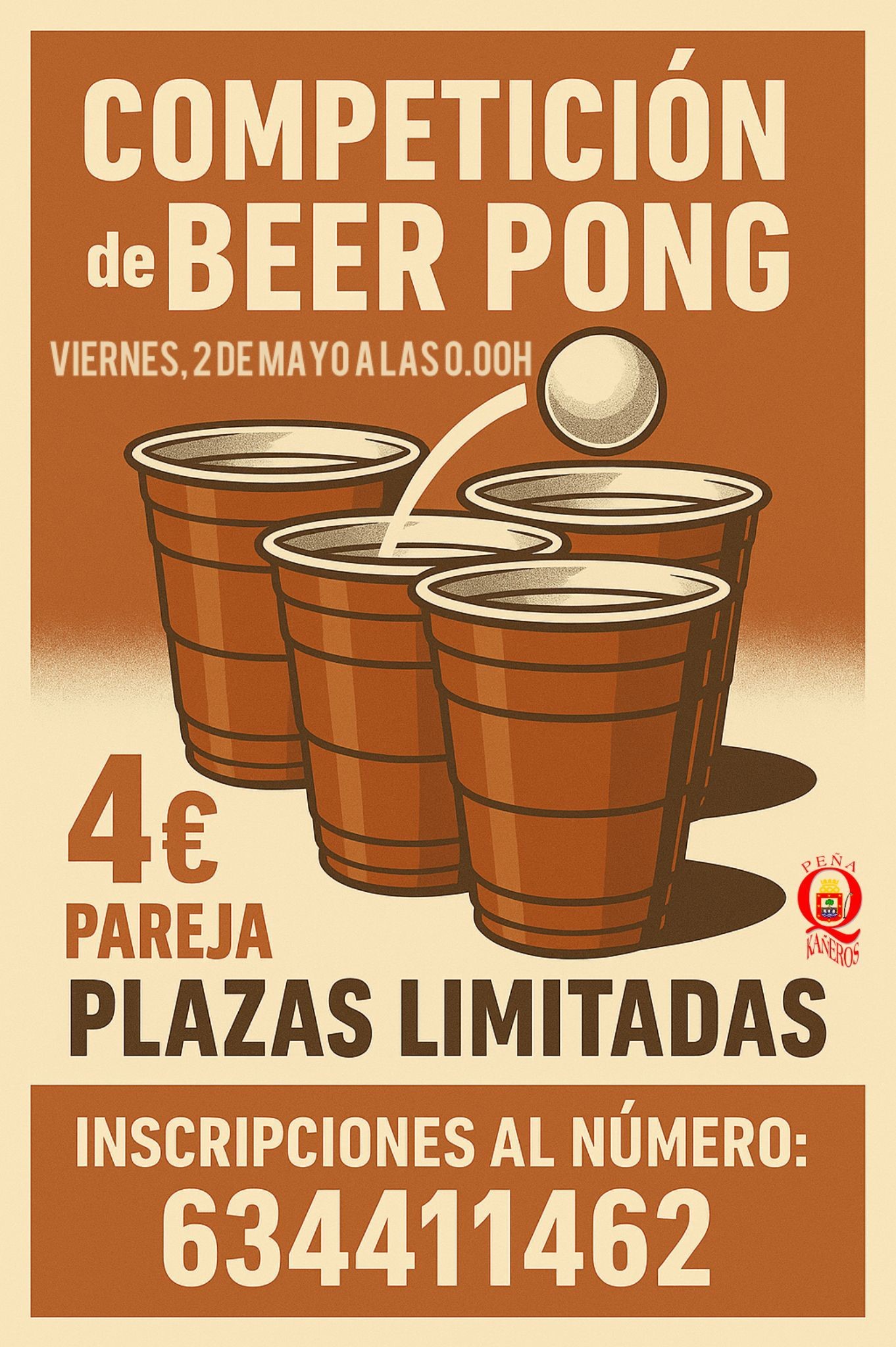 Competicion beer pong qkañeros