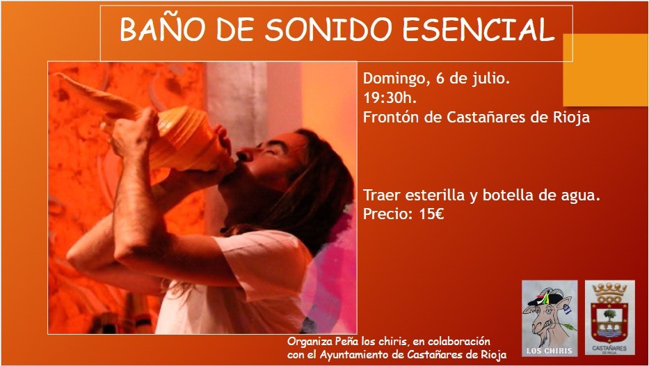 Baños de sonido domingo 6 julio a las 19.30h