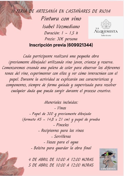 Pintura con vino