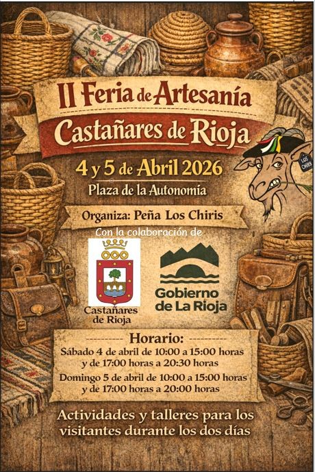 II Feria de Artesania el 4 y 5 de abril