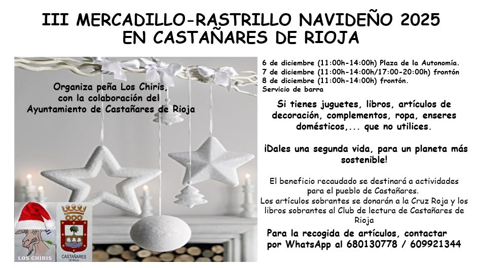 III Mercadillo plaza autonomía del 6 al 8 de Diciembre